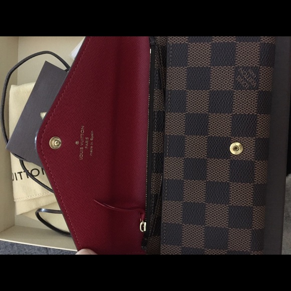 Louis Vuitton Red Josephine Wallet - Picture 7 of 8